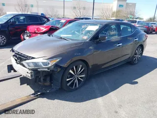 2016 Nissan Maxima 3.5 Platinum with VIN 1N4AA6AP3GC383673, listed as a IAAI auction lot 40278356 with 116,458 mi miles. Bid and sale history available at carsss.com. Image 2.