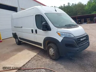 2023 Ram ProMaster Cargo Van with VIN 3C6LRVDG2PE596292, listed as a IAAI auction lot 41948438 with 40,662 mi miles. Bid and sale history available at carsss.com. Image 1.