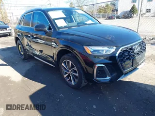 2023 Audi Q5 S line Premium Plus with VIN WA1EAAFY6P2146966, listed as a IAAI auction lot 41631329 with 26,512 mi miles. Bid and sale history available at carsss.com. Image 1.