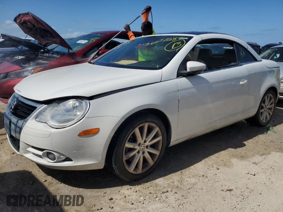 2011 Volkswagen Eos Komfort with VIN WVWBW7AH8BV004338, listed as a Copart auction lot 76603584 with Not Provided miles and Non Repairable. Bid and sale history available at DreamBid. Image 1.