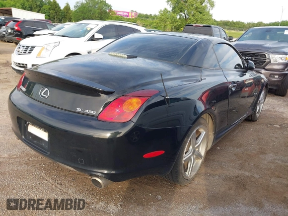 2002 Lexus SC 430 z VIN JTHFN48YX20034610, wystawiony jako IAAI lot #42361041 z przebiegiem 237 683 mil mil oraz . Historia ofert i sprzedaży dostępna na DreamBid. Obrazek 4.