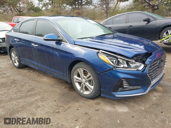 2018 Hyundai Sonata Sport with VIN 5NPE34AF0JH649065, listed as a IAAI auction lot 41882373 with 80,715 mi miles and . Bid and sale history available at carsss.com. Image 1.