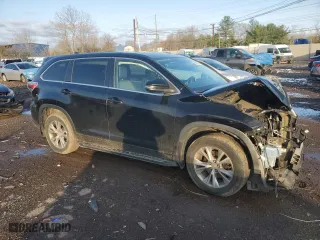 2015 Toyota Highlander LE with VIN 5TDBKRFH3FS102841, listed as a Copart auction lot 50806395 with 123,503 mi miles and Salvage Title. Bid and sale history available at carsss.com. Image 4.