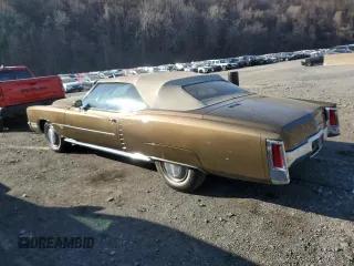 1971 Cadillac Eldorado z VIN 693671Q424620, wystawiony jako Copart lot #48917885 z przebiegiem Nie podano mil oraz Szkoda całkowita • Salvage title. Historia ofert i sprzedaży dostępna na DreamBid. Obrazek 2.