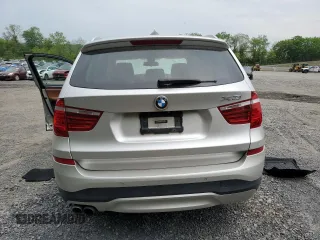 2015 BMW X3 xDrive28i with VIN 5UXWX9C5XF0D60582, listed as a Copart auction lot 56745305 with 77,376 mi miles and Salvage Title. Bid and sale history available at DreamBid. Image 6.