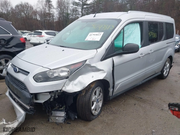 2014 Ford Transit Connect Wagon XLT with VIN NM0GE9F77E1155359, listed as a IAAI auction lot 41793813 with 175,183 mi miles. Bid and sale history available at carsss.com. Image 2.