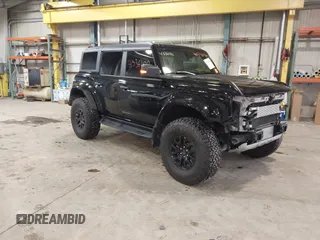 2024 Ford Bronco Raptor with VIN 1FMEE0RR5RLA37383, listed as a IAAI auction lot 41536100 with 8,378 mi miles and . Bid and sale history available at DreamBid. Image 1.