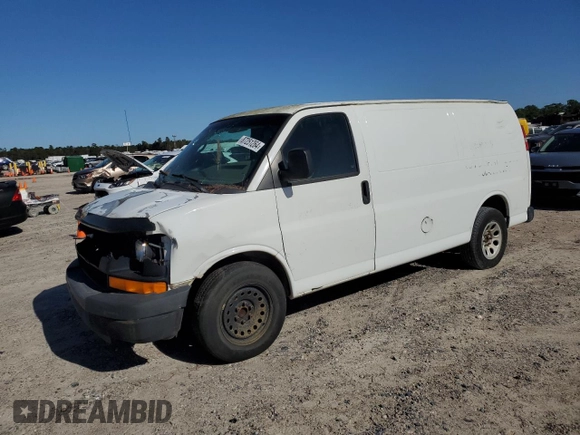 2010 Chevrolet Express Cargo Van with VIN 1GCUGADX4A1120633, listed as a Copart auction lot 87251264 with 254,421 mi miles and Clean Title. Bid and sale history available at carsss.com. Image 1.