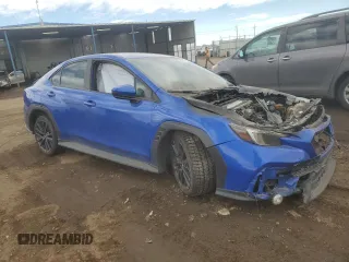 2022 Subaru WRX Premium with VIN JF1VBAF65N9013367, listed as a Copart auction lot 43575865 with Not provided miles and Clean title. Bid and sale history available at DreamBid. Image 4.