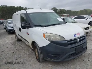 2016 Ram ProMaster City Cargo Tradesman with VIN ZFBERFAT1G6C29405, listed as a IAAI auction lot 41950367 with 173,492 mi miles. Bid and sale history available at carsss.com. Image 1.