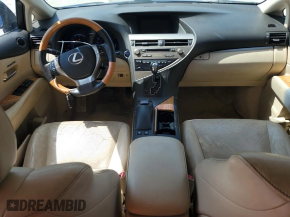 2014 Lexus RX 450h with VIN JTJBC1BA5E2069478, listed as a Copart auction lot 63434295 with 127,840 mi miles and Salvage title. Bid and sale history available at DreamBid. Image 8.