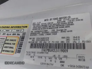 2020 Ford Mustang EcoBoost with VIN 1FATP8UH2L5119009, listed as a IAAI auction lot 42251261 with 80,725 mi miles and . Bid and sale history available at DreamBid. Image 9.
