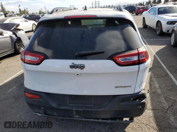 2016 Jeep Cherokee Sport z VIN 1C4PJLAB5GW184503, wystawiony jako Copart lot #87721055 z przebiegiem 107 629 mil mil oraz Szkoda całkowita • Salvage title. Historia ofert i sprzedaży dostępna na DreamBid. Obrazek 6.
