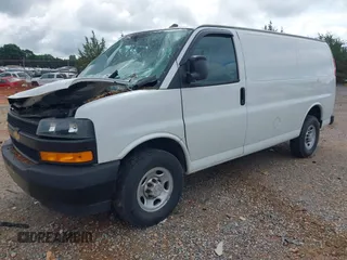 2019 Chevrolet Express Cargo with VIN 1GCWGAFG7K1372805, listed as a IAAI auction lot 42428224 with 23,949 mi miles and . Bid and sale history available at DreamBid. Image 2.