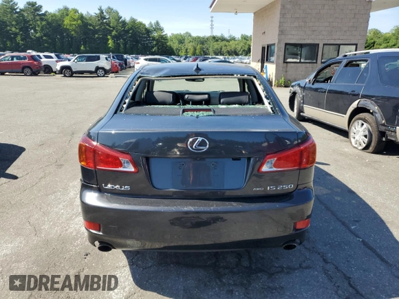 2010 Lexus IS 250 with VIN JTHCF5C21A5039768, listed as a Copart auction lot 62135085 with 157,726 mi miles and Clean title. Bid and sale history available at DreamBid. Image 6.