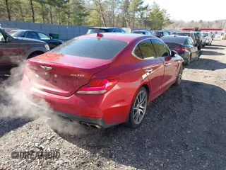 2019 Genesis G70 Advanced with VIN KMTG44LA7KU026820, listed as a IAAI auction lot 41706925 with 56,584 mi miles and . Bid and sale history available at DreamBid. Image 4.