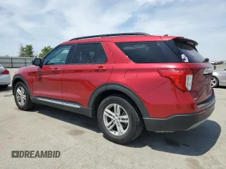 2021 Ford Explorer XLT with VIN 1FMSK7DH3MGC17143, listed as a Copart auction lot 55153615 with 27,354 mi miles and Salvage Title. Bid and sale history available at carsss.com. Image 2.
