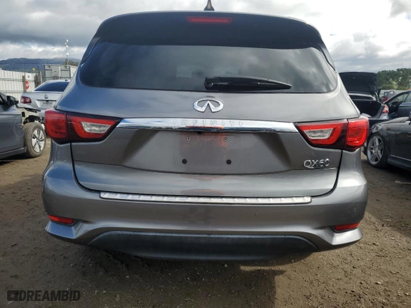 2017 Infiniti QX60 with VIN 5N1DL0MN2HC522553, listed as a Copart auction lot 48196985 with 52,924 mi miles and Salvage Title. Bid and sale history available at carsss.com. Image 6.