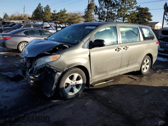 2012 Toyota Sienna with VIN 5TDZK3DC7CS177475, listed as a Copart auction lot 42987655 with 171,641 mi miles and Salvage Title. Bid and sale history available at carsss.com. Image 1.