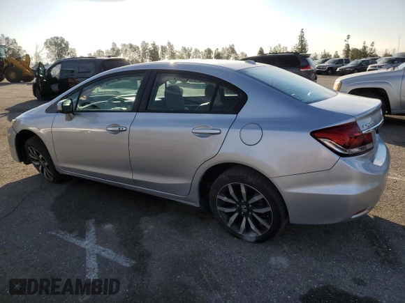 2014 Honda Civic Sedan EX-L with VIN 19XFB2F92EE242101, listed as a Copart auction lot 50170025 with 59,023 mi miles and Salvage Title. Bid and sale history available at carsss.com. Image 2.