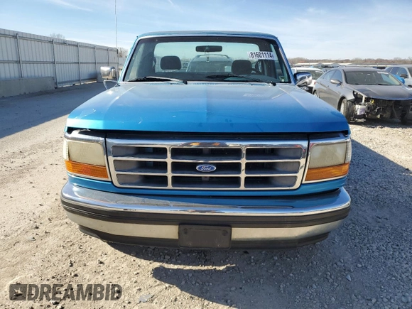 1994 Ford F-150 with VIN 1FTDF15Y9RLB35848, listed as a Copart auction lot 81601114 with 187,829 mi miles and Salvage Title. Bid and sale history available at carsss.com. Image 5.