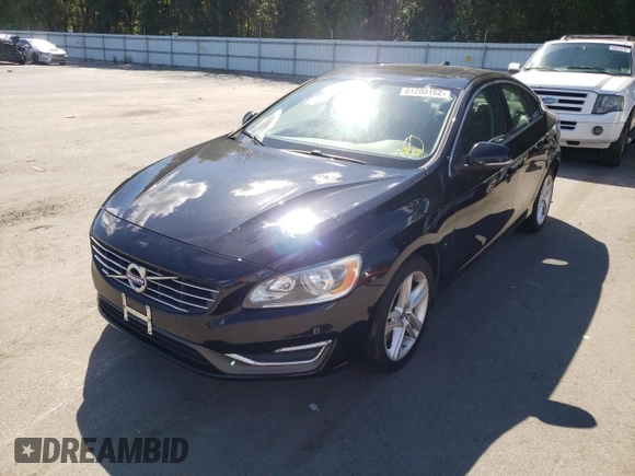 2015 Volvo S60 T5 Premier with VIN YV1612TB5F1312389, listed as a Copart auction lot 61200192 with 81,077 mi miles. Bid and sale history available at carsss.com. Image 2.