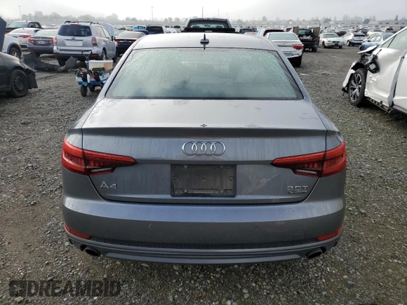 2017 Audi A4 Prestige with VIN WAUFNAF46HN056113, listed as a Copart auction lot 49492565 with 0 mi miles and Salvage Title. Bid and sale history available at carsss.com. Image 6.