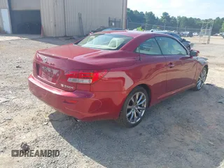 2014 Lexus IS 250 C with VIN JTHFF2C21E2531283, listed as a IAAI auction lot 42498792 with 37,399 mi miles and . Bid and sale history available at DreamBid. Image 4.