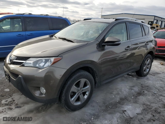 2015 Toyota RAV4 XLE with VIN JTMWFREV5FD068913, listed as a Copart auction lot 89011615 with 106,169 mi miles and Salvage Title. Bid and sale history available at carsss.com. Image 1.