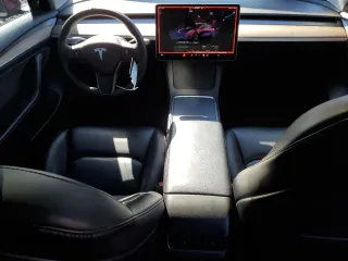 2022 Tesla Model 3 with VIN 5YJ3E1EA5NF184785, listed as a Copart auction lot 49466575 with 85,273 mi miles and Salvage Title. Bid and sale history available at DreamBid. Image 8.