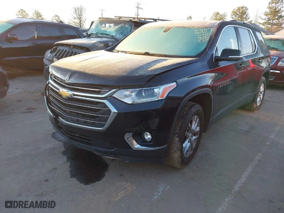2019 Chevrolet Traverse LT Cloth with VIN 1GNERGKW4KJ111953, listed as a IAAI auction lot 41636139 with 102,626 mi miles. Bid and sale history available at carsss.com. Image 2.