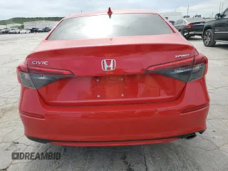2023 Honda Civic Sport with VIN 2HGFE2F51PH545299, listed as a Copart auction lot 57341085 with 7,339 mi miles and Salvage title. Bid and sale history available at DreamBid. Image 6.
