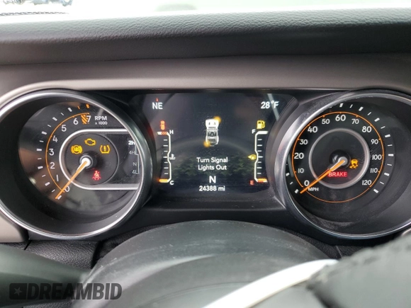 2020 Jeep Wrangler Willys z VIN 1C4GJXAG8LW285550, wystawiony jako Copart lot #57058815 z przebiegiem 24 388 mil mil oraz Szkoda całkowita • Salvage title. Historia ofert i sprzedaży dostępna na DreamBid. Obrazek 9.