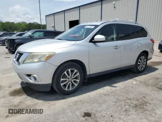 2015 Nissan Pathfinder SV z VIN 5N1AR2MN4FC641750, wystawiony jako Copart lot #56075885 z przebiegiem 129 768 mil mil oraz Szkoda całkowita • Salvage title. Historia ofert i sprzedaży dostępna na DreamBid. Obrazek 1.