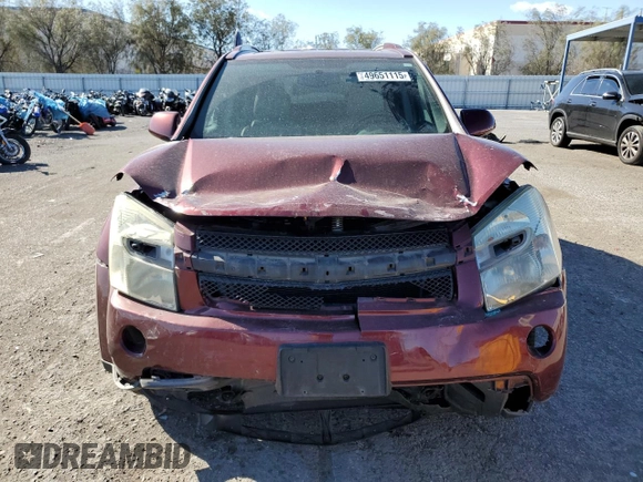2007 Chevrolet Equinox LT with VIN 2CNDL63F476089287, listed as a Copart auction lot 49651115 with 122,344 mi miles and Salvage Title. Bid and sale history available at carsss.com. Image 5.
