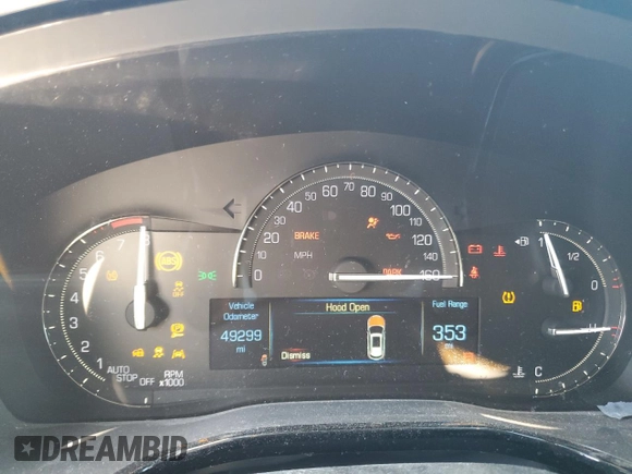 2019 Cadillac XT5 Luxury FWD with VIN 1GYKNCRS2KZ243074, listed as a Copart auction lot 44820955 with 49,299 mi miles and Salvage Title. Bid and sale history available at DreamBid. Image 9.