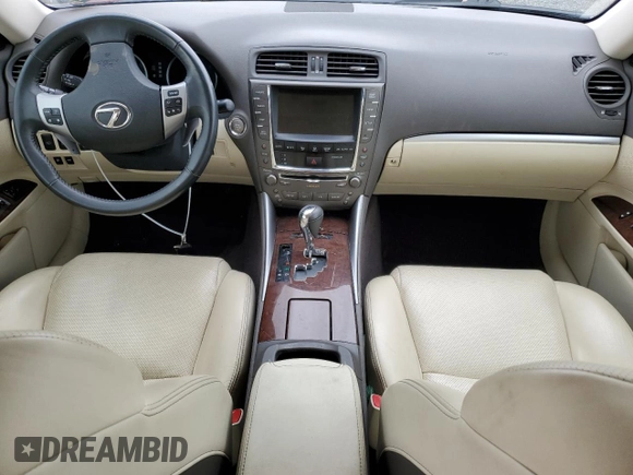 2012 Lexus IS 350 z VIN JTHCE5C26C5002981, wystawiony jako Copart lot #58119135 z przebiegiem Nie podano mil oraz Szkoda całkowita • Salvage title. Historia ofert i sprzedaży dostępna na DreamBid. Obrazek 8.