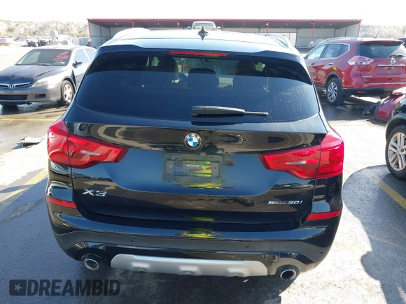 2019 BMW X3 sDrive30i with VIN 5UXTR7C55KLR52298, listed as a IAAI auction lot 41799505 with 64,283 mi miles and . Bid and sale history available at DreamBid. Image 16.