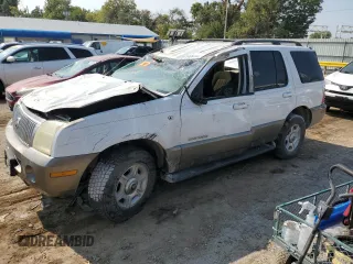 2002 Mercury Mountaineer z VIN 4M2ZU86E32ZJ27444, wystawiony jako Copart lot #75109744 z przebiegiem 194 298 mil mil oraz Szkody całkowita. Historia ofert i sprzedaży dostępna na DreamBid. Obrazek 1.