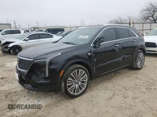 2024 Cadillac XT4 FWD Premium Luxury with VIN 1GYFZCR47RF249360, listed as a Copart auction lot 43182645 with 366 mi miles and Salvage Title. Bid and sale history available at carsss.com. Image 1.