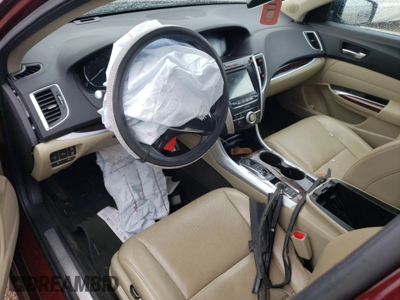 2016 Acura TLX V6 Advance with VIN 19UUB3F76GA000351, listed as a Copart auction lot 64806534 with 0 mi miles and Salvage Title. Bid and sale history available at carsss.com. Image 8.