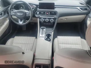 2022 Genesis G70 3.3T with VIN KMTG54TE0NU094803, listed as a Copart auction lot 79258544 with 42,832 mi miles and Salvage Title. Bid and sale history available at DreamBid. Image 8.