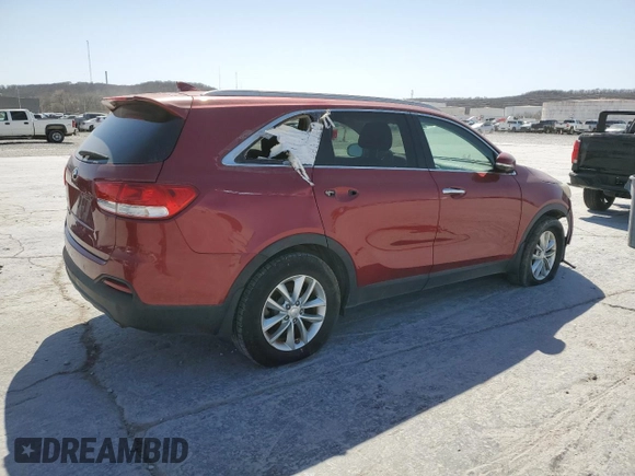 2016 Kia Sorento LX with VIN 5XYPG4A34GG090090, listed as a Copart auction lot 50245345 with Not Provided miles and Clean Title. Bid and sale history available at carsss.com. Image 3.