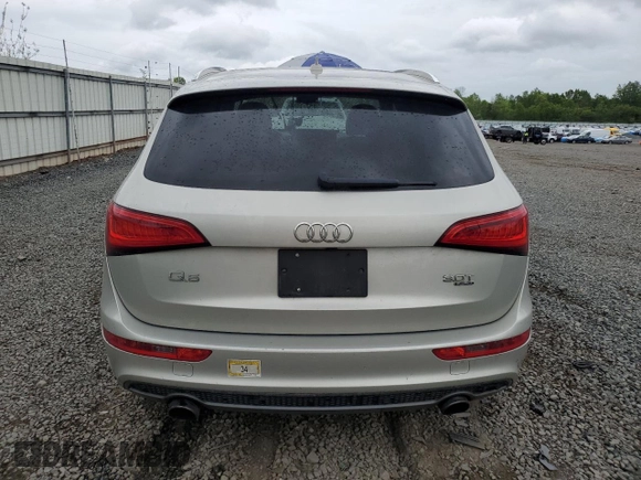 2014 Audi Q5 Premium Plus with VIN WA1DGAFP0EA005265, listed as a Copart auction lot 56697635 with 104,632 mi miles and Salvage title. Bid and sale history available at DreamBid. Image 6.