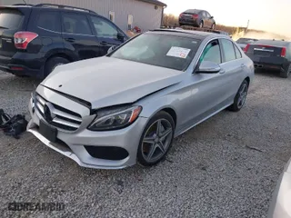 2015 Mercedes-Benz C-Class C 300 Luxury with VIN 55SWF4KB3FU032836, listed as a IAAI auction lot 41771292 with 80,288 mi miles. Bid and sale history available at carsss.com. Image 2.