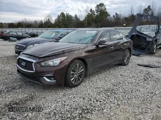 2020 Infiniti Q50 3.0t LUXE with VIN JN1EV7AR4LM251228, listed as a Copart auction lot 44682645 with 84,690 mi miles and Salvage Title. Bid and sale history available at carsss.com. Image 1.