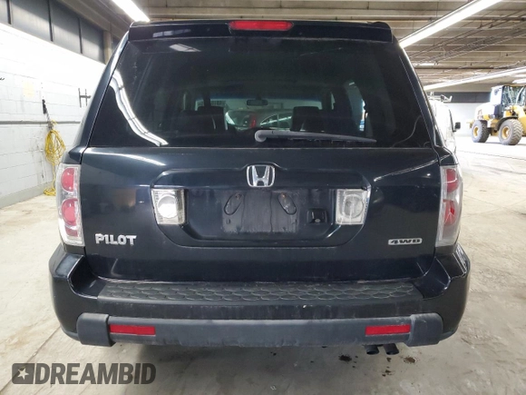 2006 Honda Pilot EX-L with VIN 2HKYF18766H539257, listed as a Copart auction lot 49101135 with 123,968 mi miles and Clean Title. Bid and sale history available at DreamBid. Image 6.