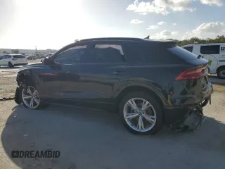 2023 Audi Q8 Premium with VIN WA1AVBF1XPD020187, listed as a Copart auction lot 75623334 with 8,308 mi miles and Salvage title. Bid and sale history available at DreamBid. Image 2.