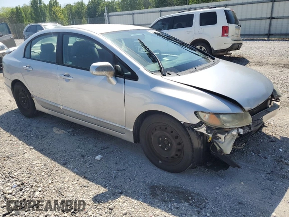 2010 Honda Civic LX with VIN 19XFA1F51AE016877, listed as a Copart auction lot 52275475 with 217,152 mi miles and Salvage Title. Bid and sale history available at DreamBid. Image 4.
