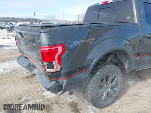 2016 Ford F-150 XLT with VIN 1FTEW1EF5GFC66144, listed as a IAAI auction lot 41607656 with 112,009 mi miles. Bid and sale history available at carsss.com. Image 17.